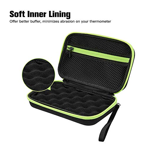 Cucudy Saco de armazenamento de termômetro eletrônico Saco de armazenamento portátil à prova de choq