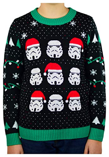 Star Wars Stormtroopers Ugly Christmas Sweater Boys/Girls 6yr - 12y Kids Sweater Medium Multicolor