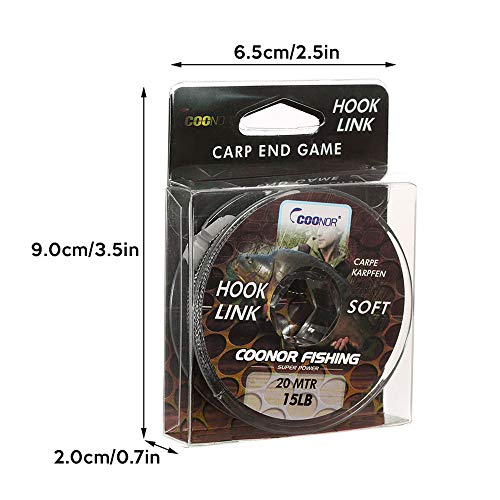 DECDEAL 20 M Linha De Pesca Monofilamento Linha De Pesca Fina Carretel Suave Carpa Gancho Linha De P