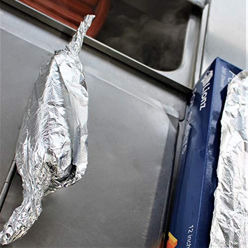 Aluminum Foil Sheets - 200 Pop Up Foil Sheets for Food Measuring 12 X 10.75 Inches- Tinfoil Wraps for Restaurants, Delis, Catering, Food Trucks, Carts, Take Out Or at-Home