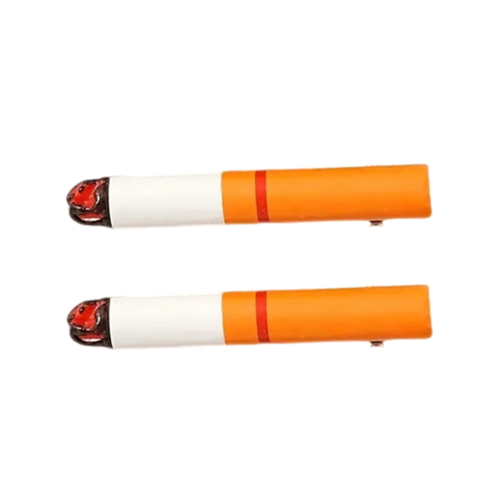 MICFENY Pack Of 2 Resin False Cigarettes Hairpins Humorous Hair Accessories For Cosplay Themed Event Secure Grip