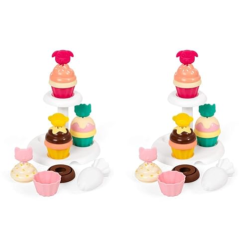Skip Hop Play Food Set, Zoo Sort & Stack Cupcakes (descontinuado por el fabricante) (paquete de 2)