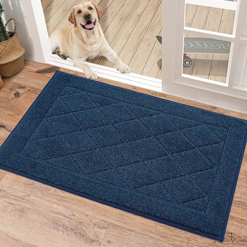 BEQHAUSE Navy Blue Entryway Mat