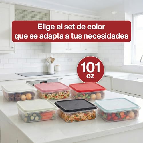 Image of Signoraware BPA Free Plastic Square Big Container (3 Ltr | red)
