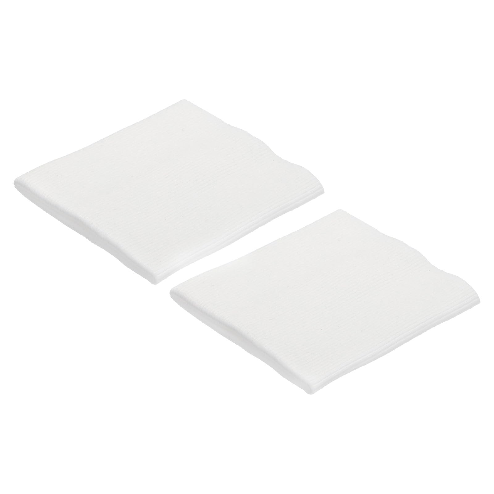 sourcing map Elastic Cuffs Ribbed Trims 10x9cm Cotton Fabric Knit Rib Stretch Tape Cuff Sleeve Waistband for Sewing, White 1 Pair