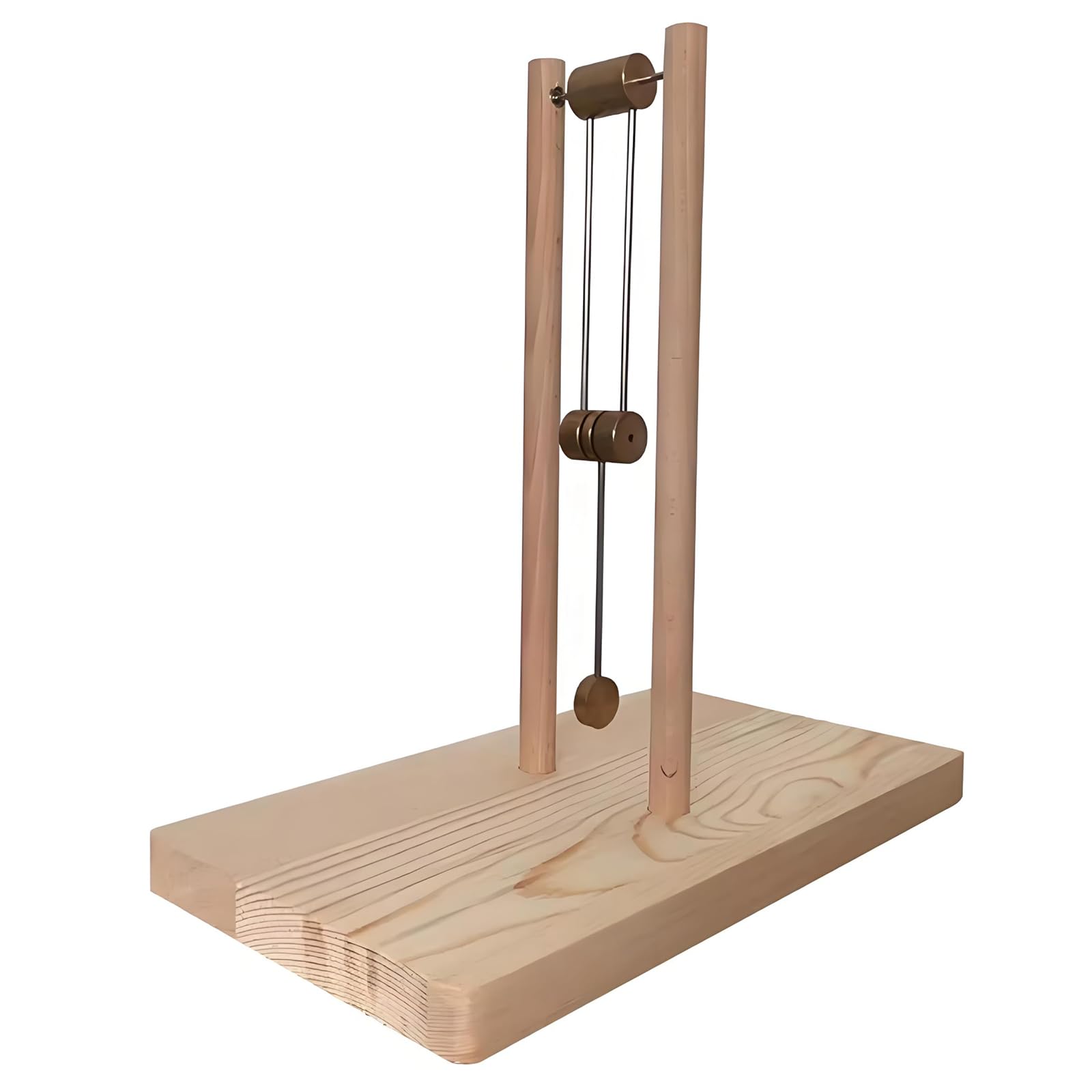 MiBoce Wooden Chaotic Double Pendulum Decoration, Kinetic Energy Sculpture Pendulum Desk Toy, for Office Home Stress Relief, Desk Ornament and Gift