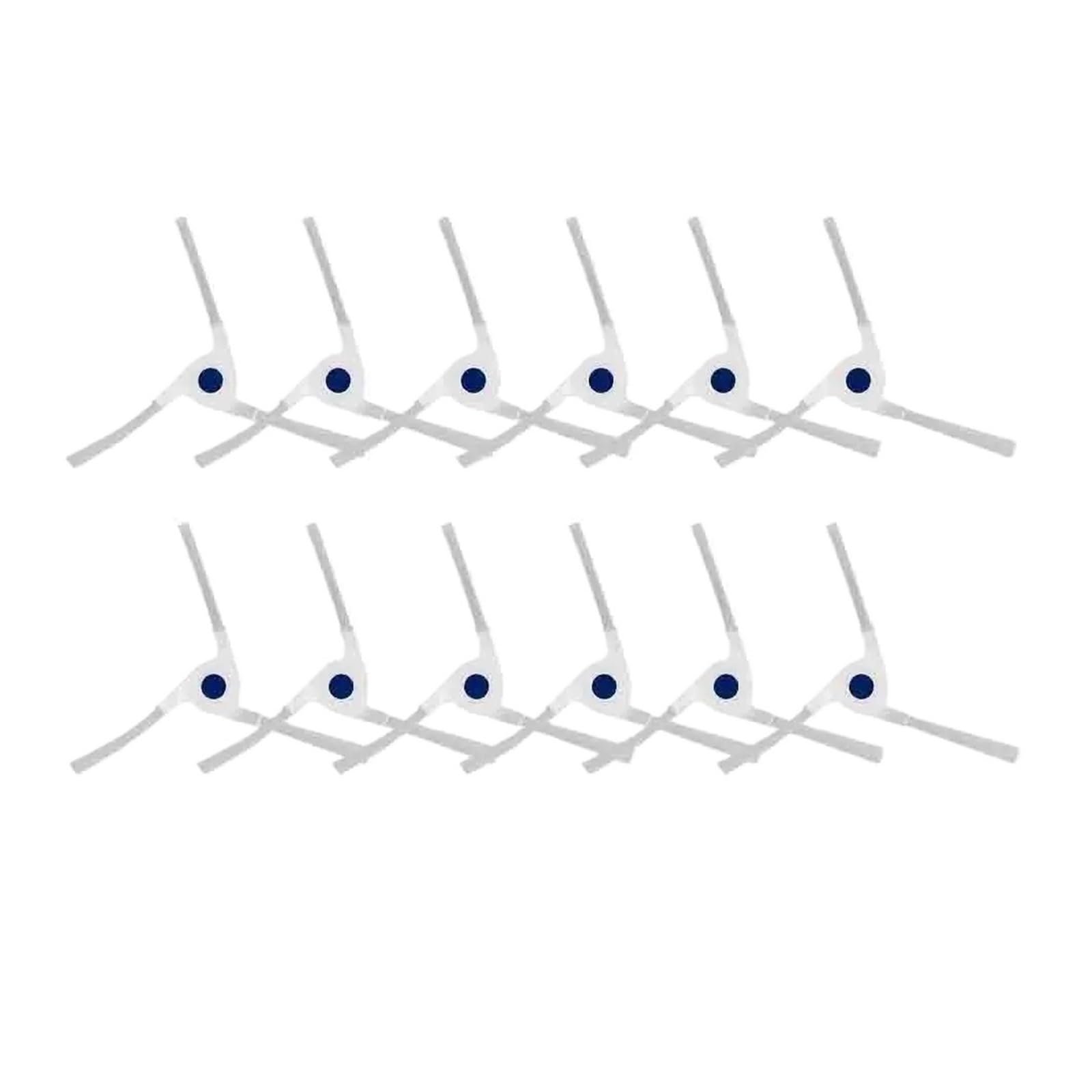 Zbcjdiunbx 12Pcs White Side Brush，Compatible For Deebot，X2 X2pro X2 Ommi