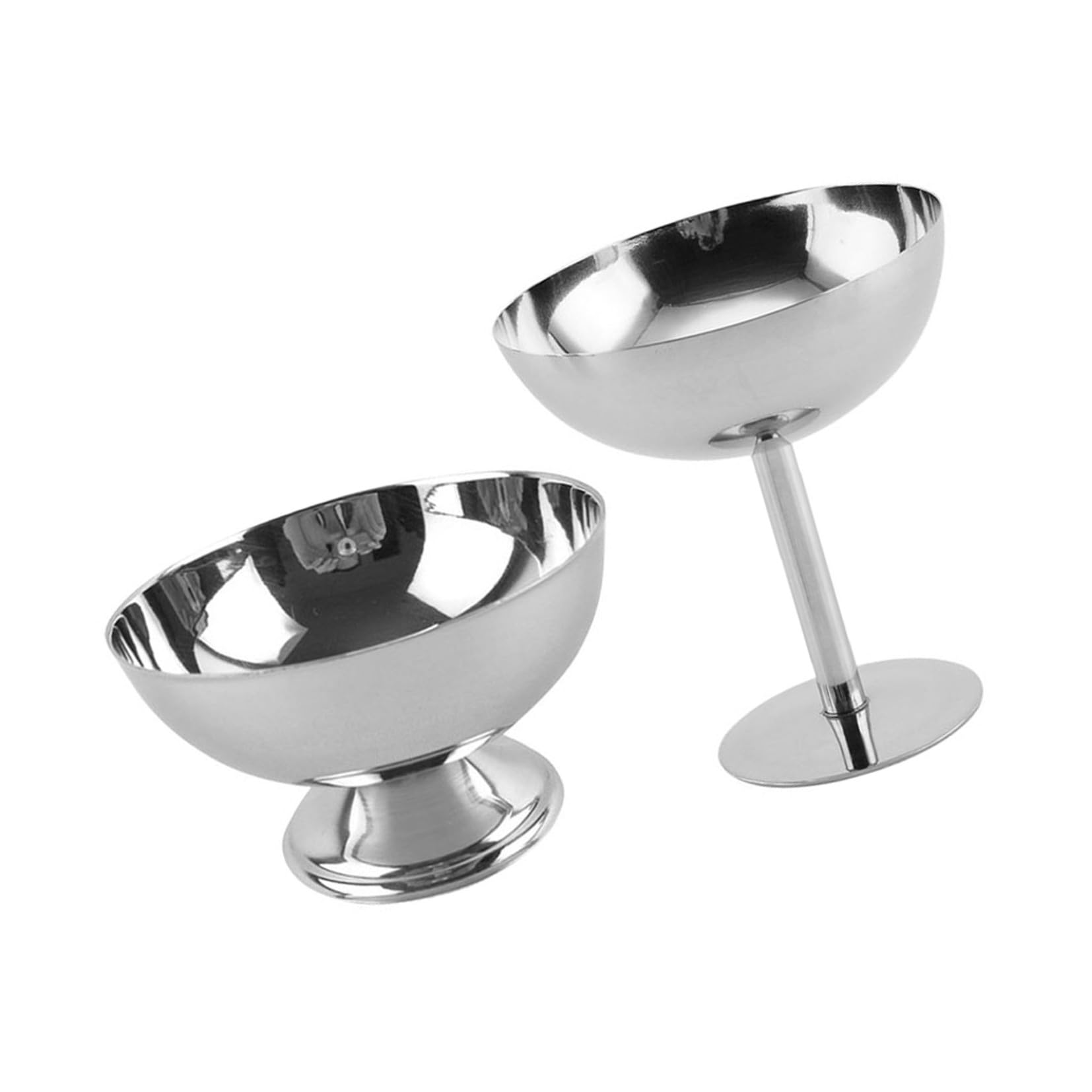 2piezas Cuencos para Postre de Acero Inoxidable Vaso de Helado Taza de Cóctel para Yogur Postres Fiesta el Piso Mesa