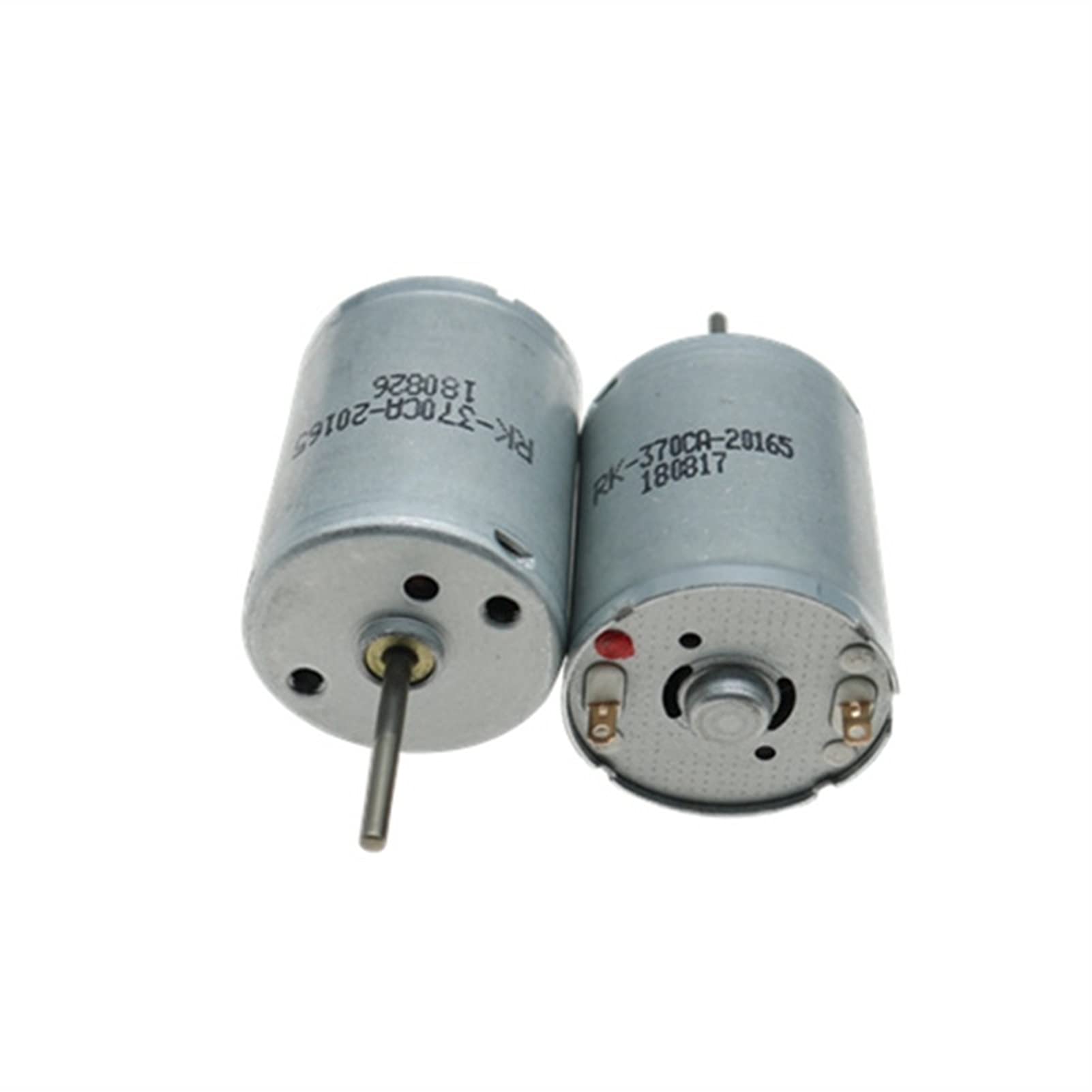 PYouo-DC Motor RK-370CA-20165 Motore elettrico rotondo, DC 6V-12V 13000RPM Albero da 2 mm, motorino per spazzole al carbonio ad alta velocità, micro mini 24 mm motore, FAI DA TE Hobby Toy Car