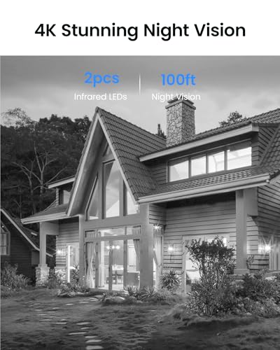 Image of ZOSI C220 4K 8MP Add-On PoE IP Camera Outdoor Indoor, Surveillance Security Camera for Home, AI Person /Face /Vehicle Detection, One-Way Audio, 100ft IR Night Vision, Only Work with ZOSI PoE NVR, 2Pack