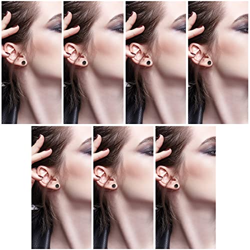 Cupimatch 3 Pairs Wood Tree of Life Celtic Knot Lion Head Studs Earrings, 10mm Gauges Cheater Fake Illusion Screw Ear Piercing Plugs Tunnel Earrings4