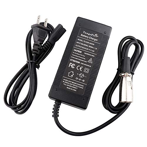 tangsfire 24V Charger 2A Adapter XLR Jack Port for Power Wheelchair Hover Round Pride Mobility Jazzy Chair Drive Medical Golden Shoprider