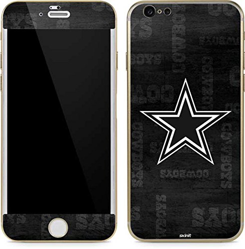 Skinit Decal Phone Skin Compatible with iPhone 6/6s - Officially Licensed NFL Dallas Cowboys Black & White Design