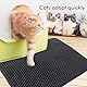 Katzenklo Matte - 60x45CM Katzenstreu Matte Wasserdichte Doppelte Schichte,Katzenmatte Katzenklo Unterleger Waben - Katzentoilette für Litter Catcher - Cat Litter Mat Grau - Katzentoilette Matte