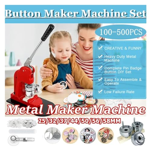 Machine à fabriquer des boutons en métal robuste de 32mm pour la confection de badges durables - 3