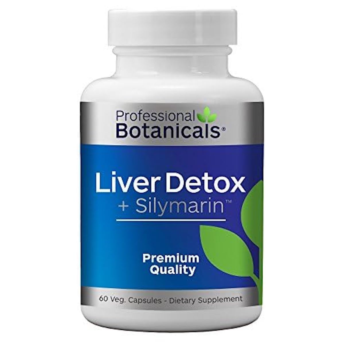 Liver Detox and Cleanse Supplement, Herbal Liver Support Supplement with Milk Thistle Seed Extract, Silymarin 80%, Organic Blessed Thistle, Dandelion Root, - 60 Vegetarian Capsules
