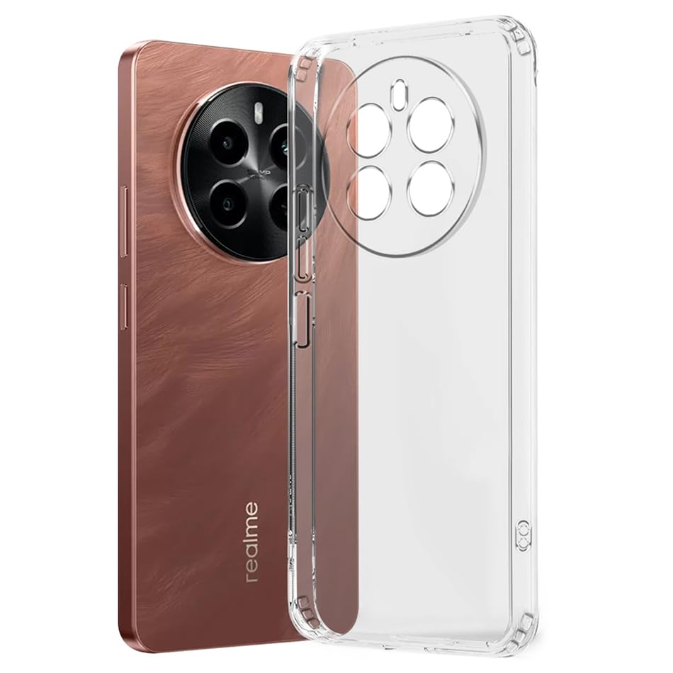 Fashionury Shockproof Crystal Clear Back Cover Case for Realme P1 5G | Raised Bumps for Camera & Screen Protection | Transparent Back Cover Case for Realme P1 5G (B0D26BQ9DG) Amazon Price History, Amazon Price Tracker