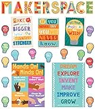 Carson Dellosa – Makerspace Bulletin Board Set, Classroom Décor, 33 Pieces