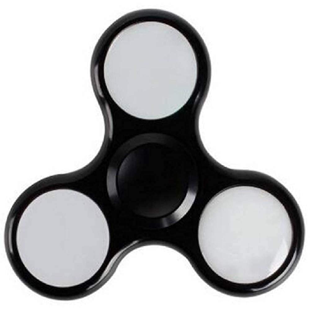 HYMET Three Sides Metal Finger Hand Spinner Fidget with Smooth Long Spinning| Stress Relief Buster| Toys for Kids Adult (Random Color - One Spinner)