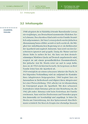 Meine Schwester Sara. Königs Erläuterungen