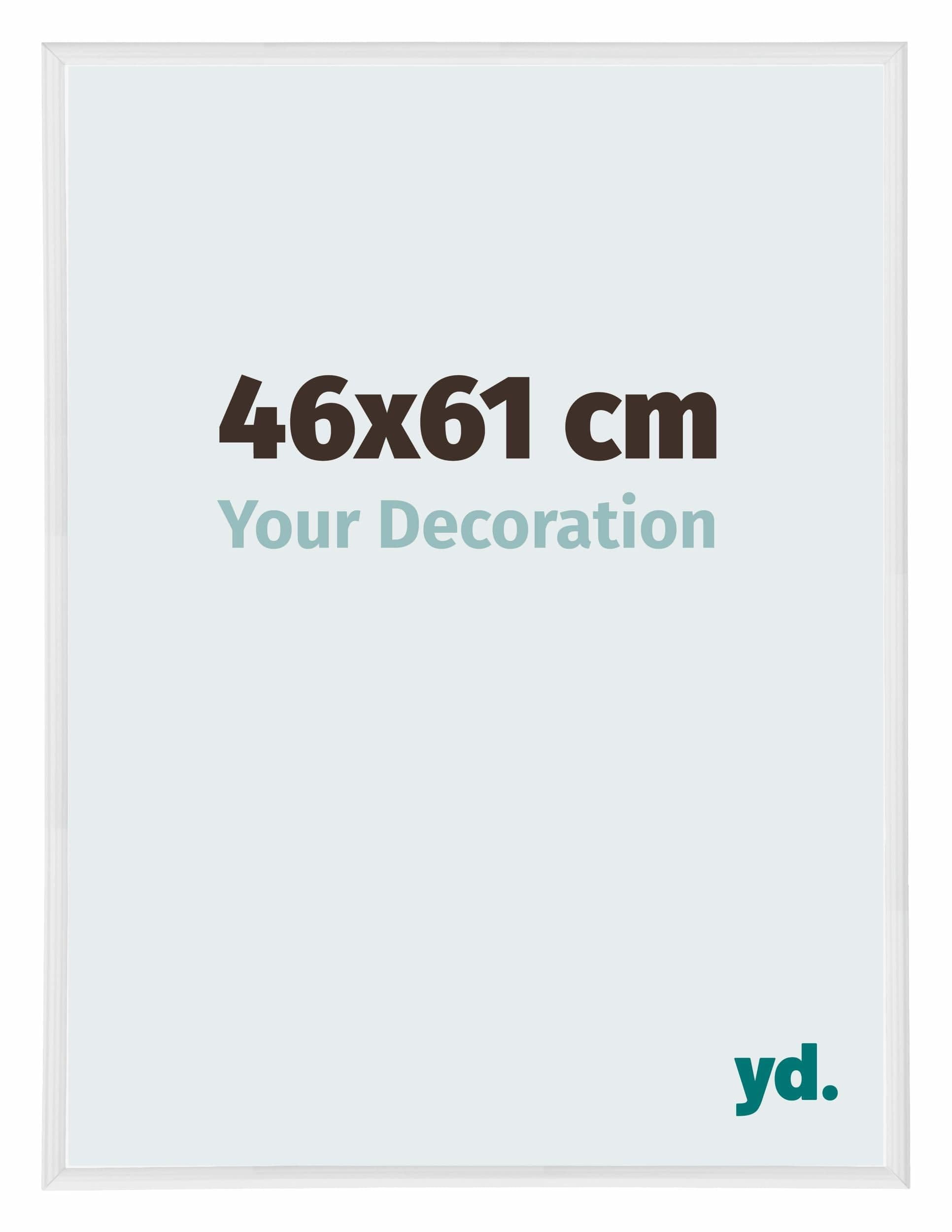 Your Decoration - Picture Frame 46x61 cm - White High Gloss - Decorative Wall Frame in Plastic with Antireflection - Frame 46x61 - Annecy