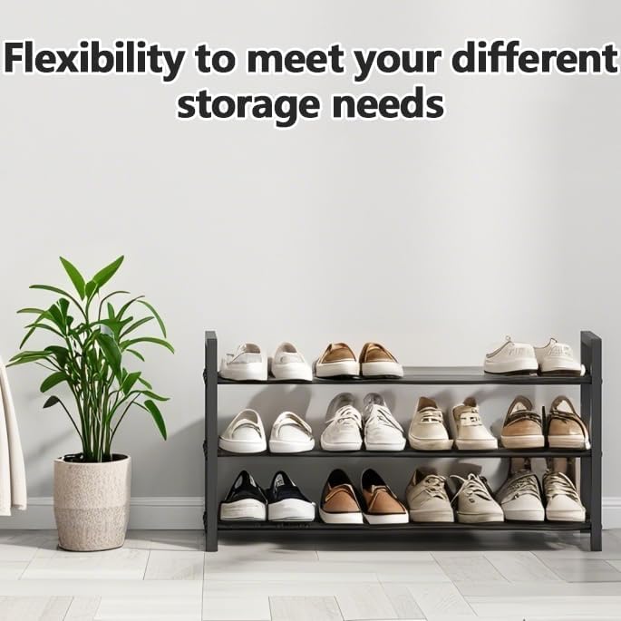 Miniatura 7 de Zapatero expandible pequeño para almacenamiento de zapatos, zapatero estrecho de metal, estante delgado para armarios de entrada, espacio pequeño,