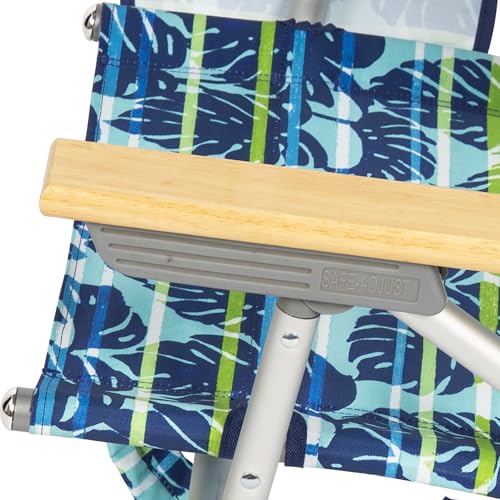 Image of Tommy Bahama 4-Position Extended seat Height Easy in-Easy Out Folding Backpack Beach Chair