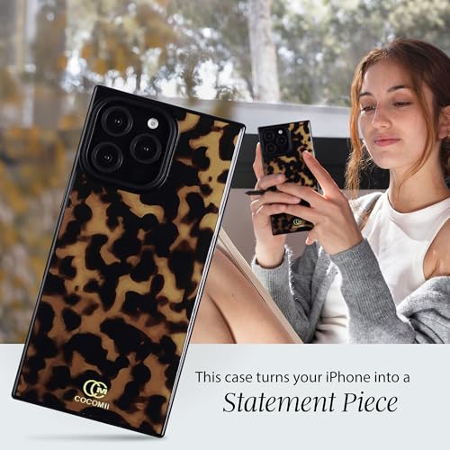 Image of COCOMII Rectangle for iPhone 16 Pro Case, Chestnut Tortoiseshell