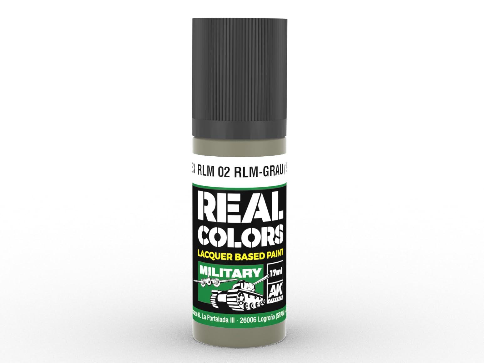 Ak Interactive Ak Real Colors Rc933 Rlm 02 Rlm-Grau (1941) (17Ml) (Old Rc266)