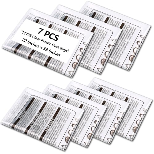 11778 Clear Plastic Dust Bags, Upgraded and Thickened Type, 7 PCS
