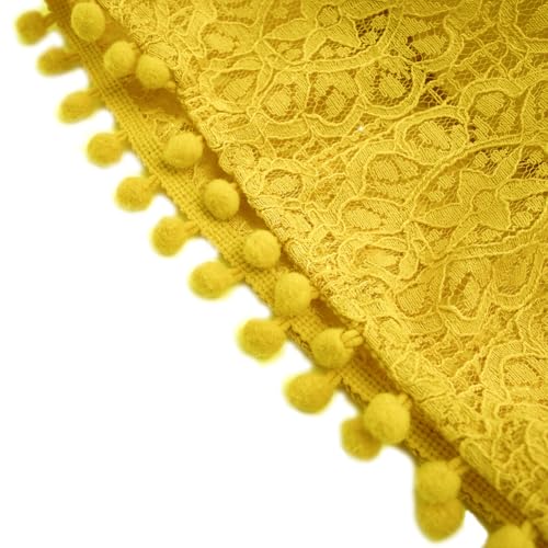 Image of BGFKS Baby Girl Tutu Dress Elegant Lace Pom Pom Flutter Sleeve with Flower Headband Set