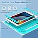 BMOUO Kids Case for iPad 9th/8th/7th Generation, iPad 10.2 2021/2020/2019 Case with Screen Protector, Shockproof Convertible Handle Stand iPad 9th/8th/7th Generation Case for Kids Toddlers, Turquoise
