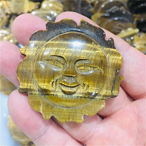 WERWER Cristal Natural Mineral Amarillo Tiger TIERGE TIRVADO DE LA DECORACIÓN del HOGAR Sun (Color : Light Green)