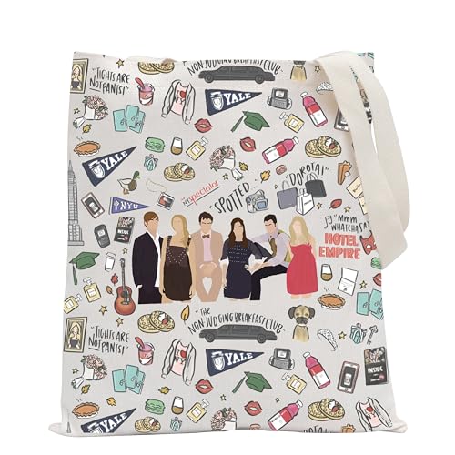 POFULL TV Show Inspired Gift TV Show Characters Tote Bag For Friend Gift