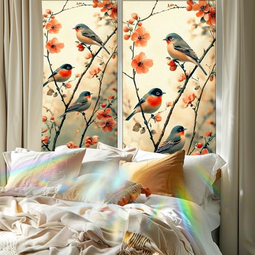 Vinilo decorativo para ventana con diseño de aves miniatura 6