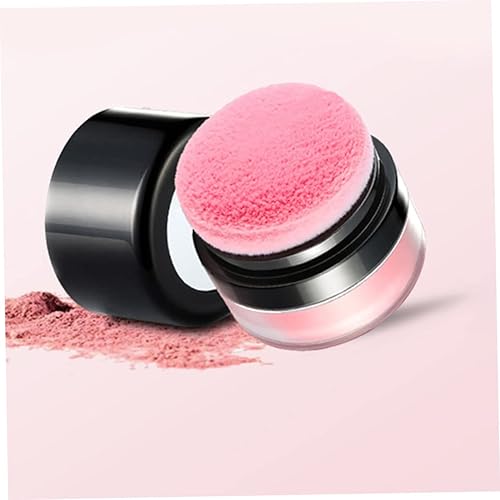 DOITOOL Women's Natural Blush Powder Puff Setting Powder Blush for Cheeks for Face Portable Easy to Use