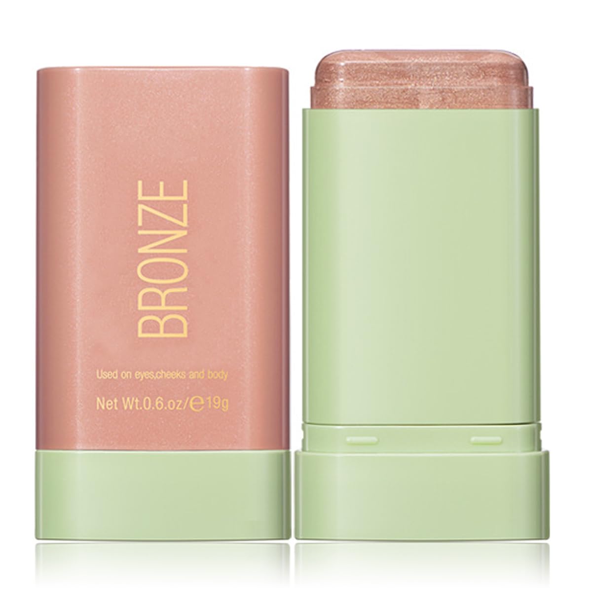 Multi-Use Makeup Blush Stick, Cream Blush Stick, Tinted Solid Moisturizer Stick for Cheek & Eyes & Lips, Waterproof Natural Nude Makeup, Suitable for All Skin (2#Soft Glow)[Amazon-developed Certification] Compact by Design