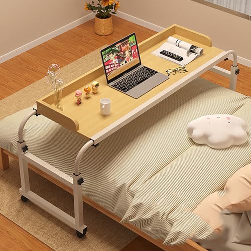Table de lit mobile transversale grand plateau pour ordinateur portable