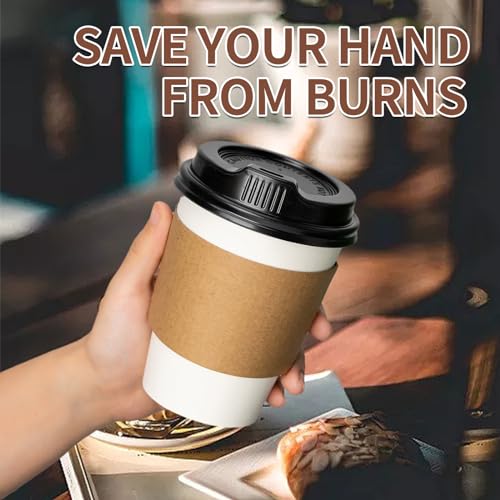 YEEHAW Disposable Paper Coffee Cups with Lids - Image 4