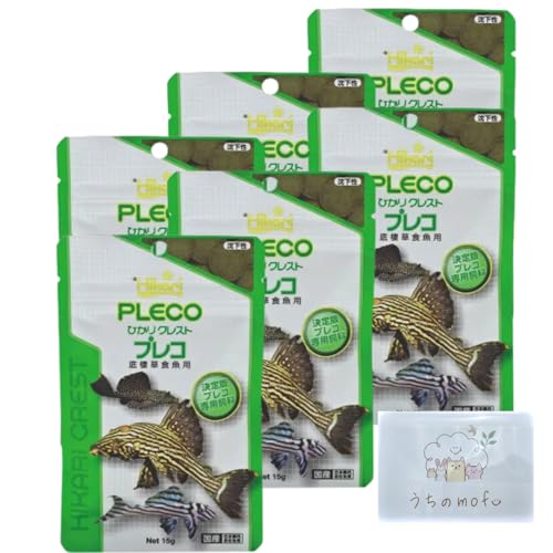 キョーリン ヒカリ ひかりクレスト プレコ 15g 6個 クレスト 熱帯魚 餌 エサ + うちのmofu限定ポケットティッシュ付き