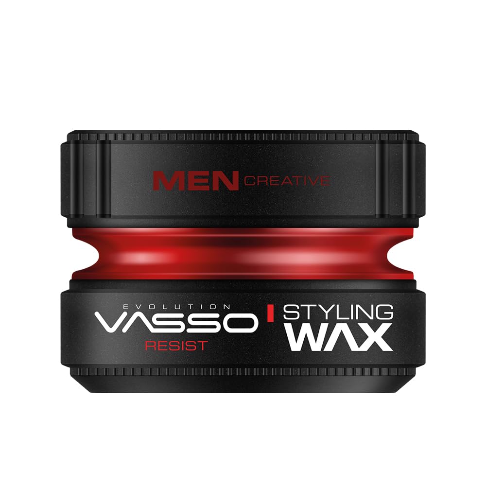 Vasso Hair Styling Wax | Normal and Short Hair | Ultra Hold and Natural Shine | AQUA Resist 150 ml
