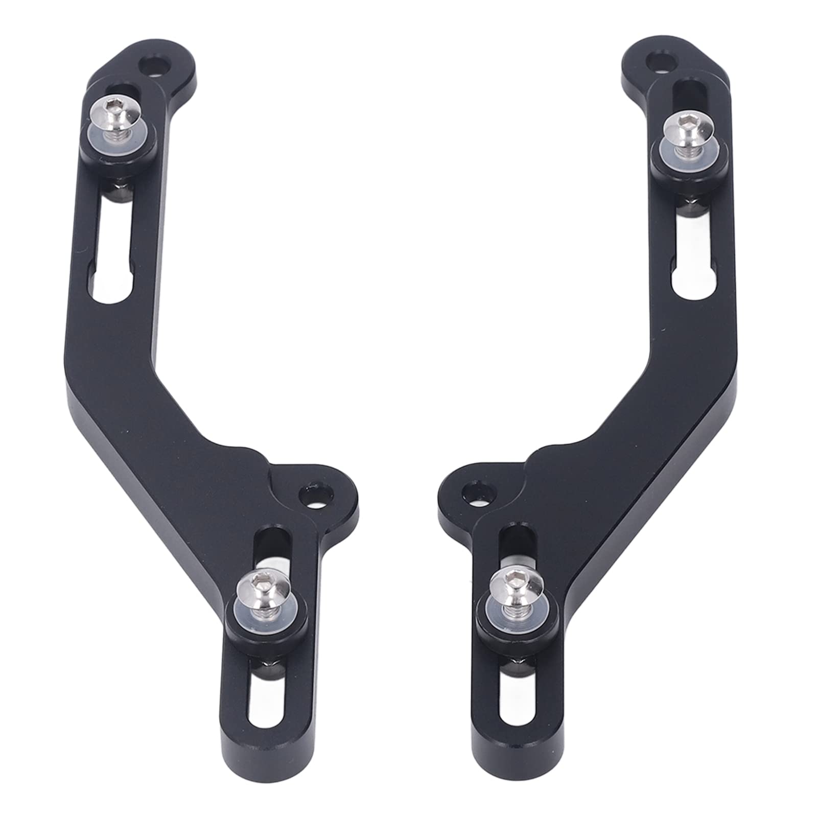 1 Paio di Regolazione del Parabrezza del Motociclo Nero, Sostituzione della Staffa del Parabrezza in Alluminio per NC750X