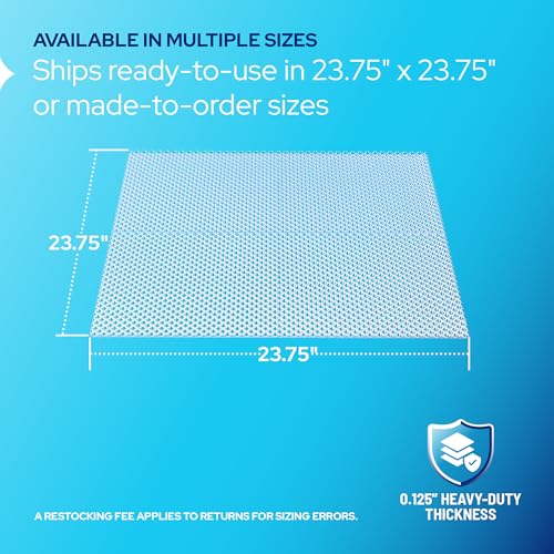 Image of KASTLITE 4-Pack Fluorescent Light Covers for Ceiling Lights | Clear Prismatic Acrylic Diffuser Panels | 23.75 inch x 23.75 inch x 0.125 inch Thick | Overhead Fixture Shades for Classroom, Home & Office Lighting