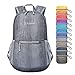 ZOMAKE Ultra Lightweight Packable Backpack Small Hiking Daypack(Medium Gray)