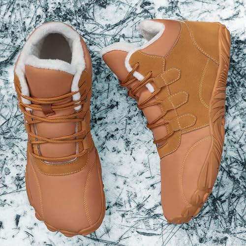 Glacia Barefoot Shoes Women Men, 2025 New Winter Warm Comfortable Non-Slip Barefoot Boots2