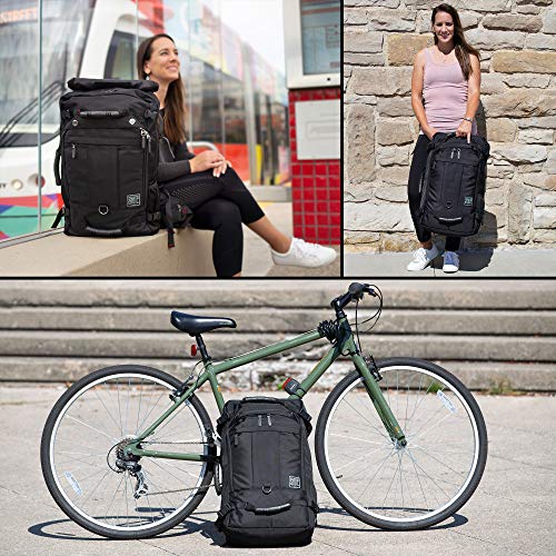 American Stoic Sophrosune Carry On Luggage Backpack - 50 Liter TSA Friendly– Convertible From 19” Laptop Backpack For Travel To Carryon Duffel Bag – 22x14x9 (43 linear) Inches