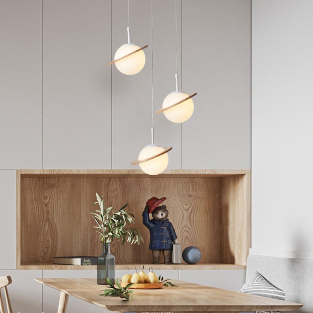 Nowoczesny szklany żyrandol na wyspę kuchenną nordycki mleko lampa wisząca 3-światło vintage sufitowa wisząca lampa biała jadalnia oprawa dom wiejski salon