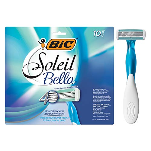 BIC Soleil Bella Womens Disposable Razor, Assorted, 10 Count
