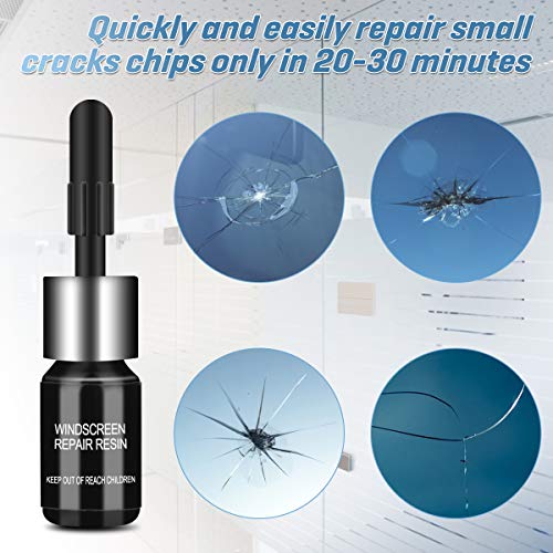 image for CHARMINER 3Pcs Automotive Glass Nano Repair Fluid Kit,Car Windshield C