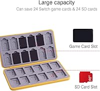 Vista 2 de PERFECTSIGHT 24 Switch Game Card Case for Nintendo Switch Lite OLED, Cute 24 Game Holder Cartridge Case for Game Cards and SD Cards, Kawaii Portable